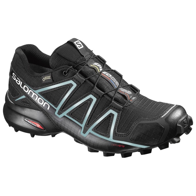 Salomon Israel SPEEDCROSS 4 GTX® W - Womens Trail Running Shoes - Black (DCYZ-19243)